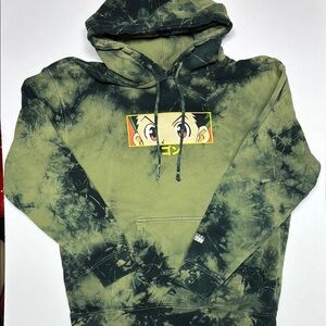 Hypland Hunter X Hunter Green Tie-Dye Graphic Hoodie